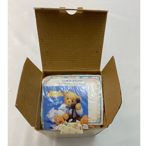 Cherished Teddies Bear with Dangling Blocks 176141 Nolan 1996 String Good Tiding - Picture 6 of 7